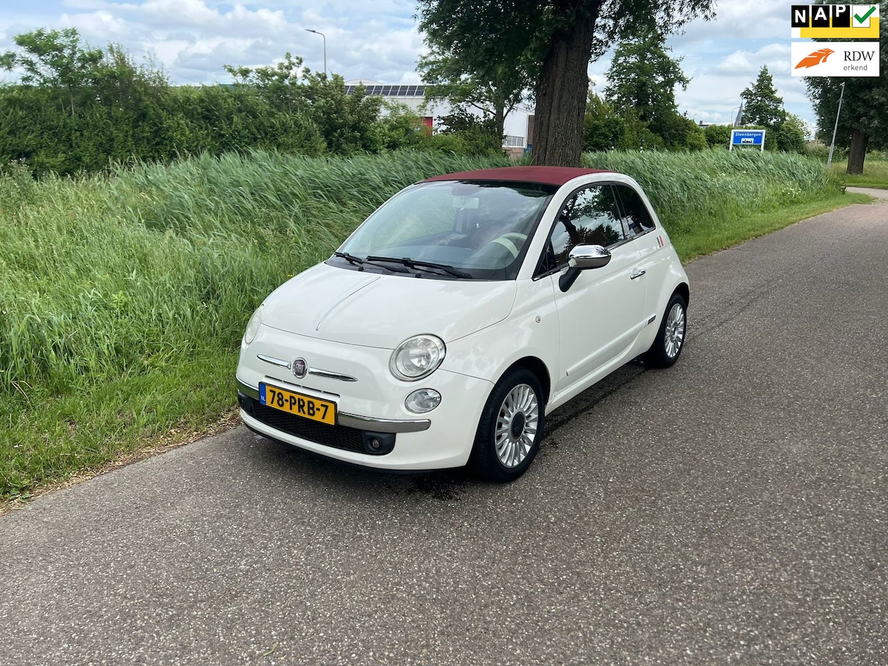 Fiat 500 C - 0.9 TwinAir Lounge Cabrio Airco Leder Bekleding Pdc - AutoWereld.nl