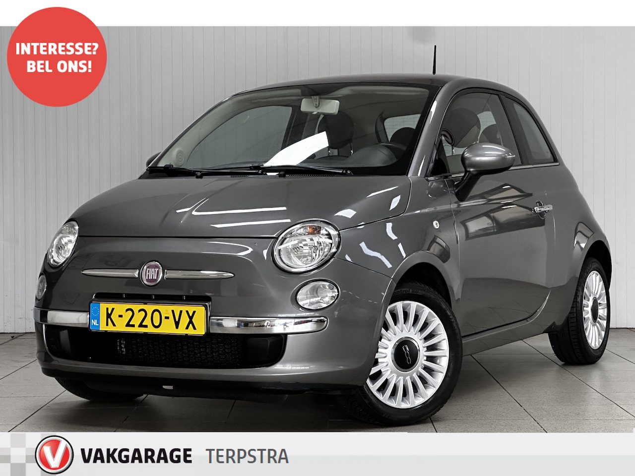 Fiat 500 - 1.2 Popstar/ D-Riem Verv 106.000KM!/ Panorama-Dak!/ 15''LMV/ Airco!/ Multi.LEDER.Stuur/ El - AutoWereld.nl