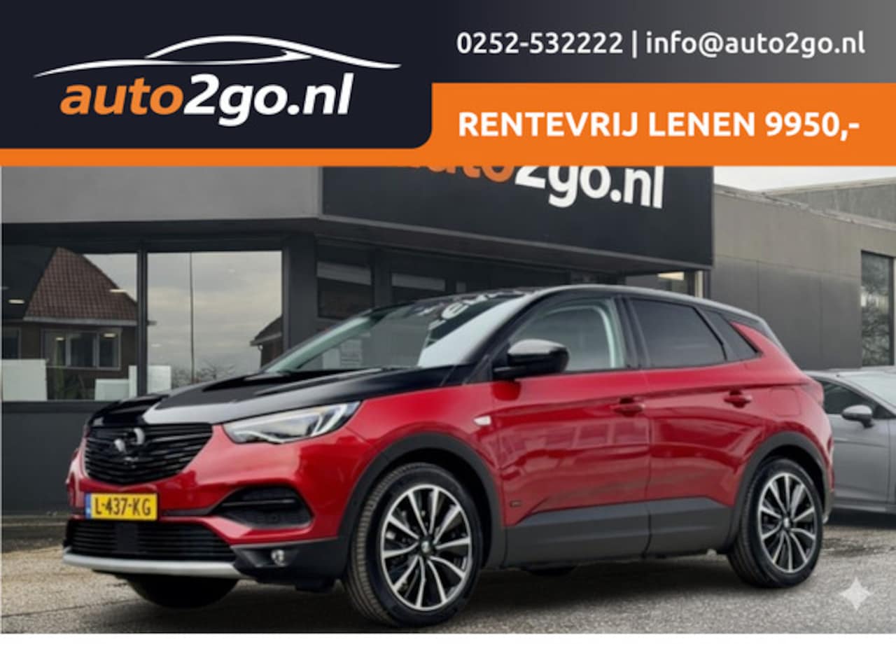 Opel Grandland X - 1.6 TURBO AUT8 HYBRID4 TWO-TONE ULTIMATE 72D.KM 200PK. LEDER NAVI CAMERA APPLE-CARPLAY LED - AutoWereld.nl
