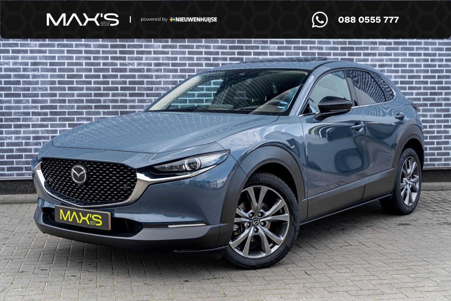 Mazda CX-30 - 2.0 e-SkyActiv-X M Hybrid Luxury | Trekhaak | Schuifdak | Lederen Bekleding | Bose Audio | - AutoWereld.nl