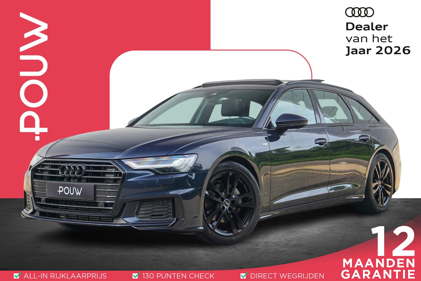 Audi A6 Avant - 40 TFSI 204pk S Edition | Panoramadak | Trekhaak | Camera | Elec. Voorstoelen | HD Matrix - AutoWereld.nl