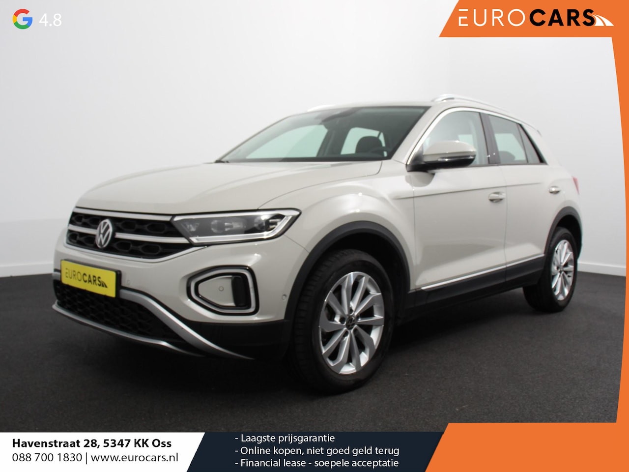 Volkswagen T-Roc - 1.5 TSI Style Navigatie Apple Carplay/Android Auto Camera Parkeersensoren Adaptieve Cruise - AutoWereld.nl