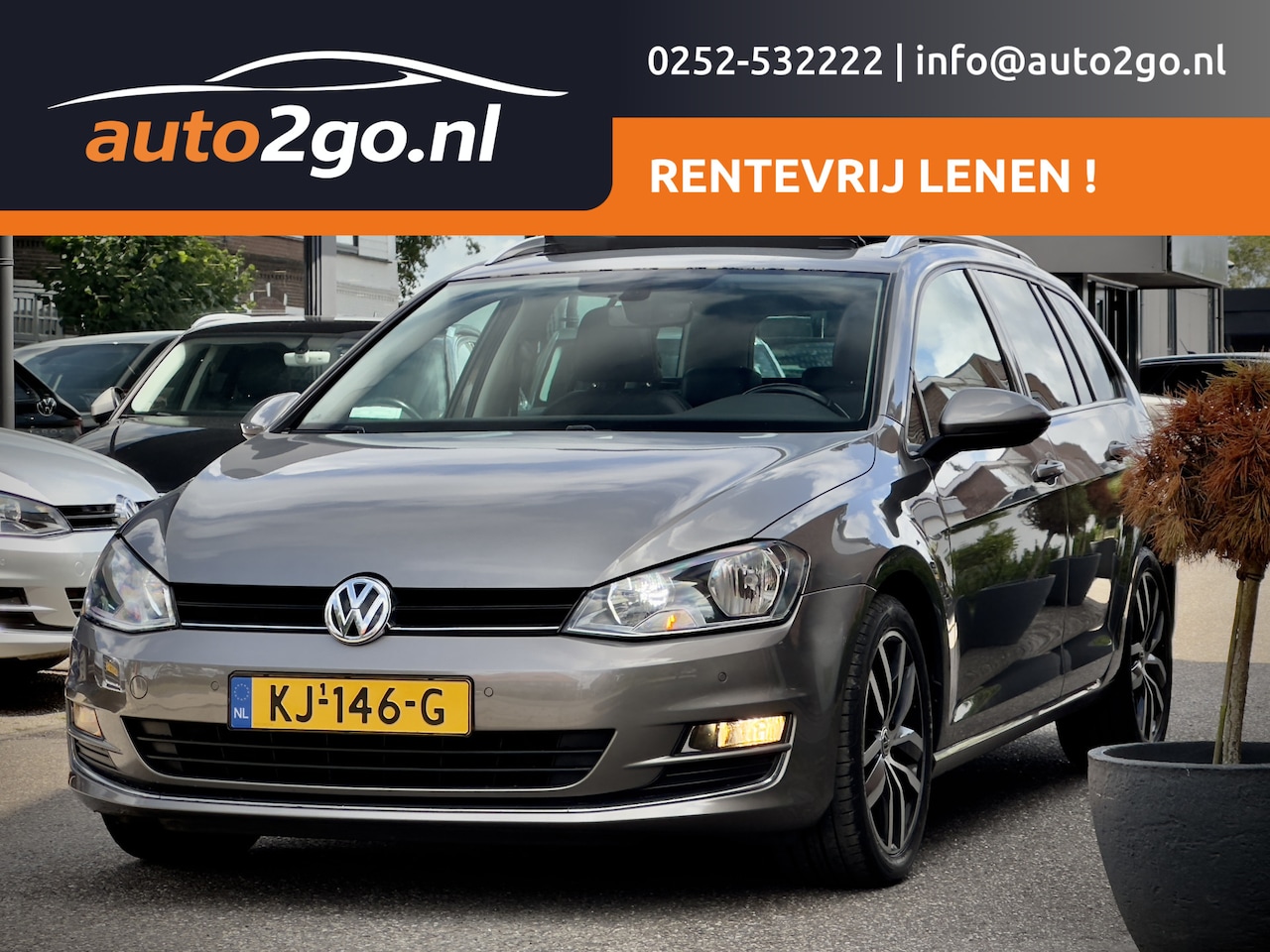 Volkswagen Golf Variant - 1.6 TDI HIGHLINE AUT7 PANODAK LEDER NAVI CAMERA APPLE-CARPLAY LED LMV PDC - AutoWereld.nl