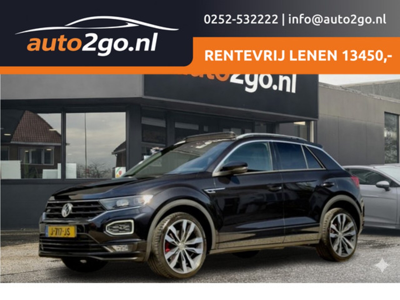 Volkswagen T-Roc - 1.5 TSI AUT7 SPORT 2X R-LINE 104D.KM PANODAK 20 INCH-LMV NAVI CAMERA DIGI-DASH APPLE-CARPL - AutoWereld.nl
