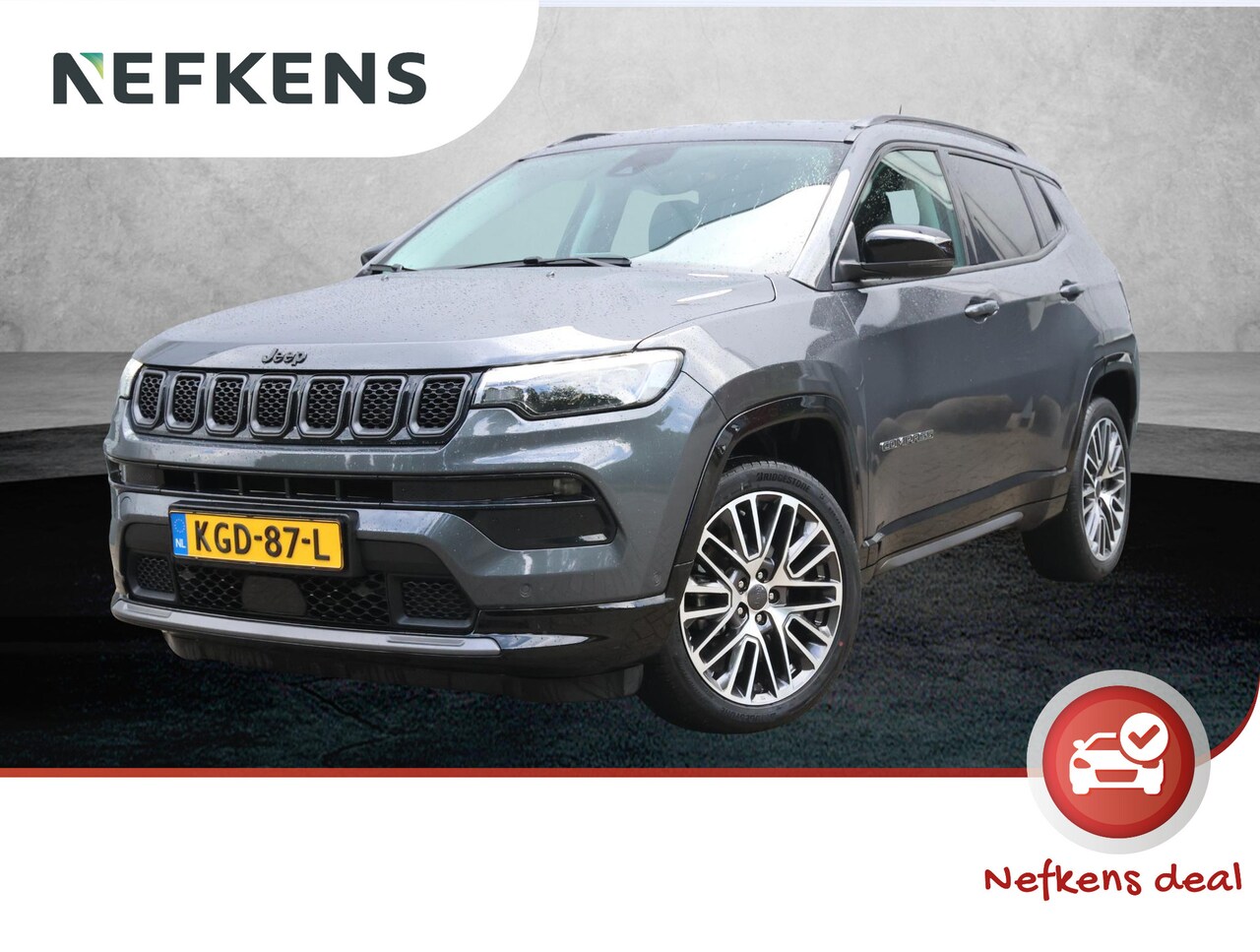 Jeep Compass - 1.5T e-Hybrid Night Eagle | Apple Carplay / Android Auto | Camera achter | Stoelventilatie - AutoWereld.nl