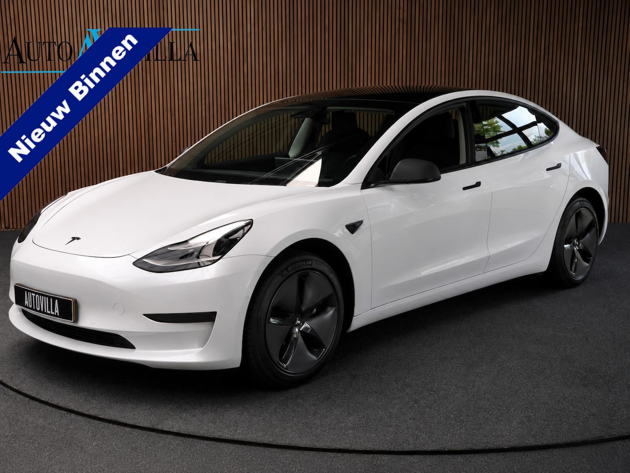 Tesla Model 3 - RWD Plus 60 kWh SOH: 95.0% Panodak Full Self 3 Leer 360° ACC Climate Stuur- & Stoelverwarm - AutoWereld.nl