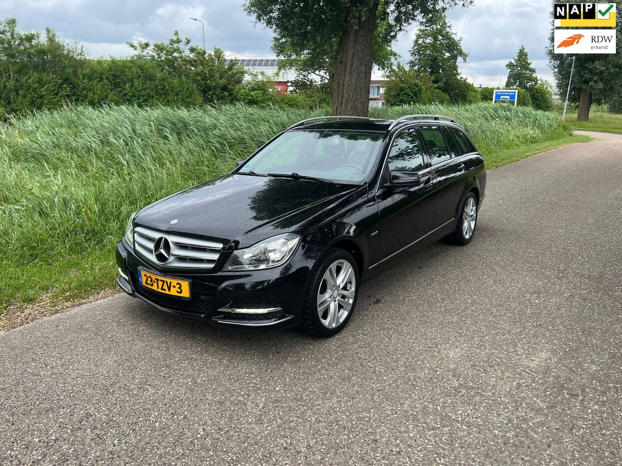 Mercedes-Benz C-klasse Estate - 180 Business Class Avantgarde Automaat Cruise Navi Airco Half Leder Pdc - AutoWereld.nl