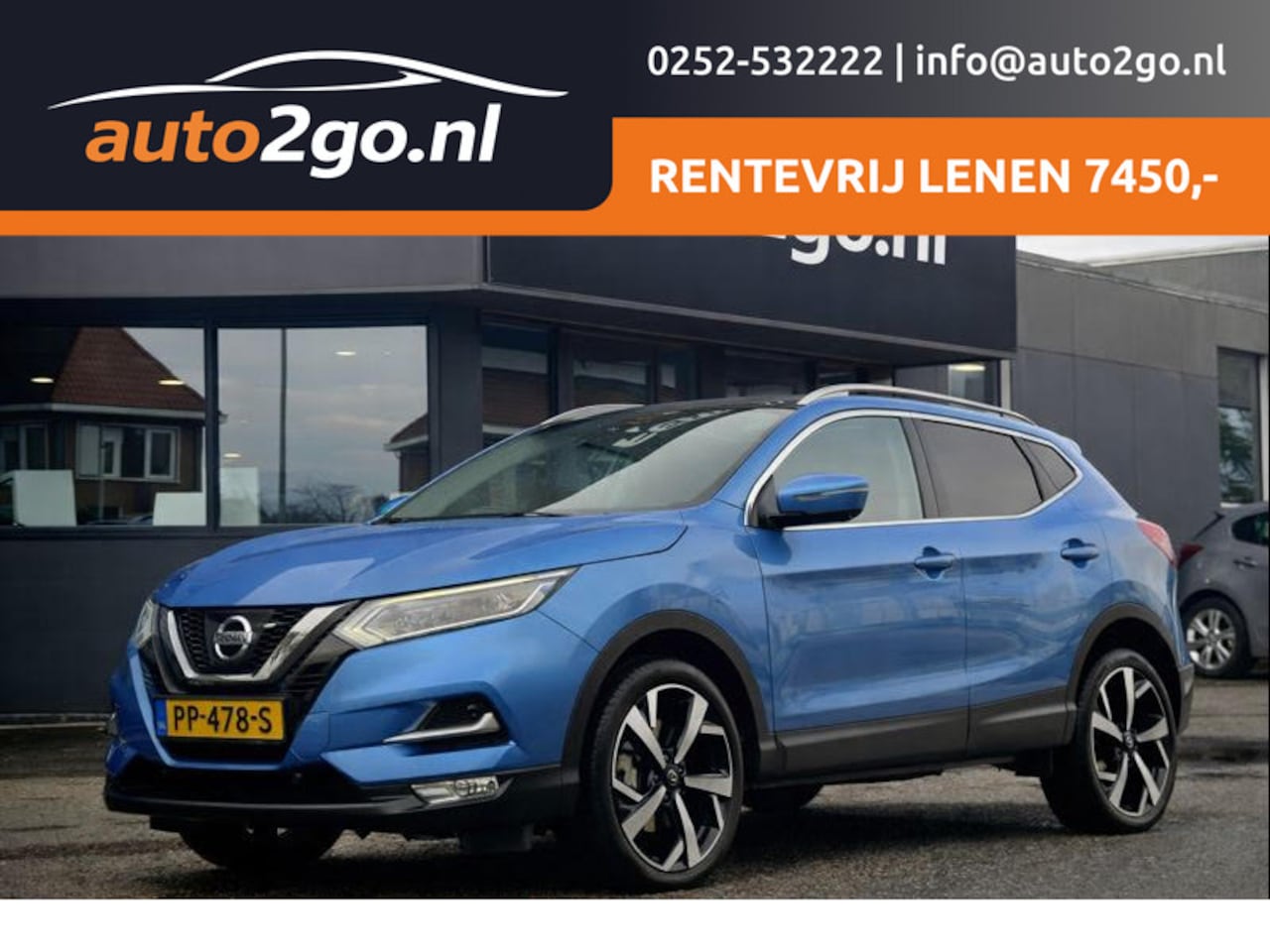 Nissan Qashqai - 1.2 TEKNA AUTOM PANODAK NAVI CAMERA360 LED LMV PDC - AutoWereld.nl