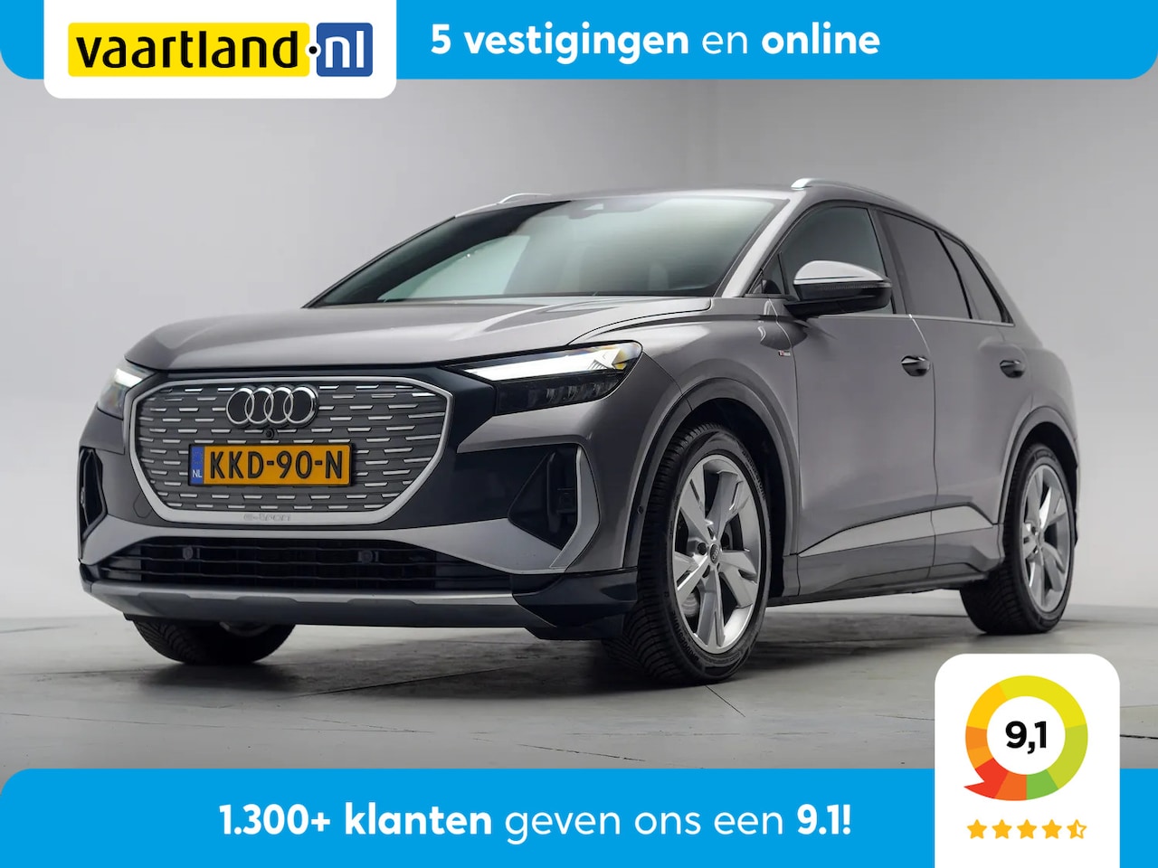 Audi Q4 e-tron - 40 S edition 77 kWh 3-fase [ LED Head-up Virtual Trekhaak ] - AutoWereld.nl