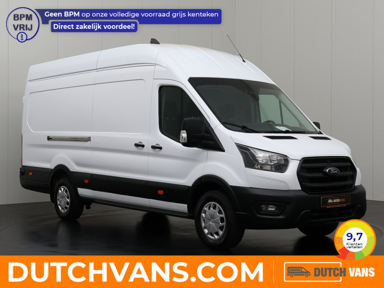Ford Transit - 2.0TDCi 170PK L4H3 Jumbo | Camera | Airco | Cruise | 3-Zits | Betimmering - AutoWereld.nl