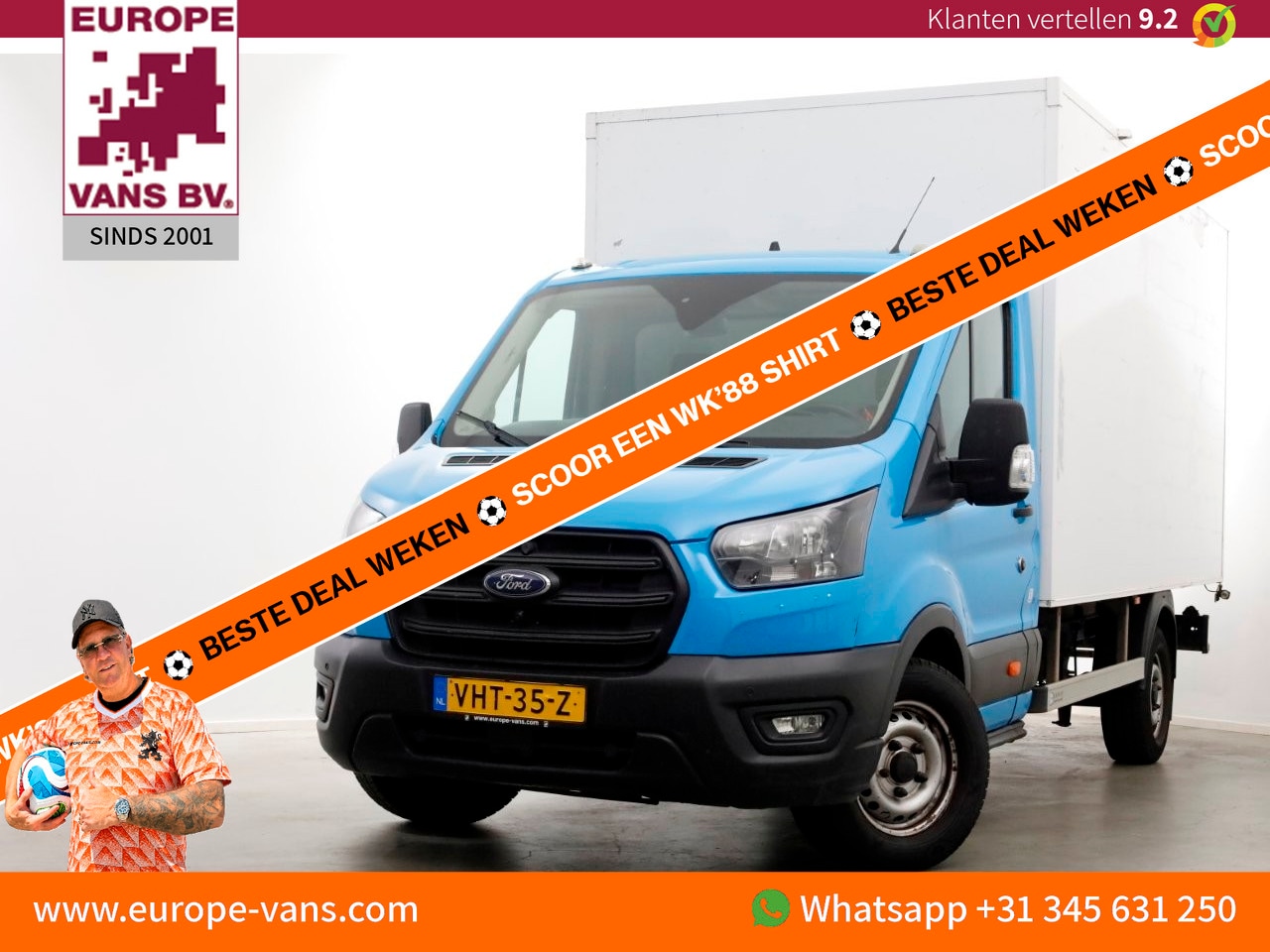 Ford Transit - 350 2.0 TDCI 130pk E6 Bakwagen met achterdeuren 2-Persoons 12-2020 - AutoWereld.nl