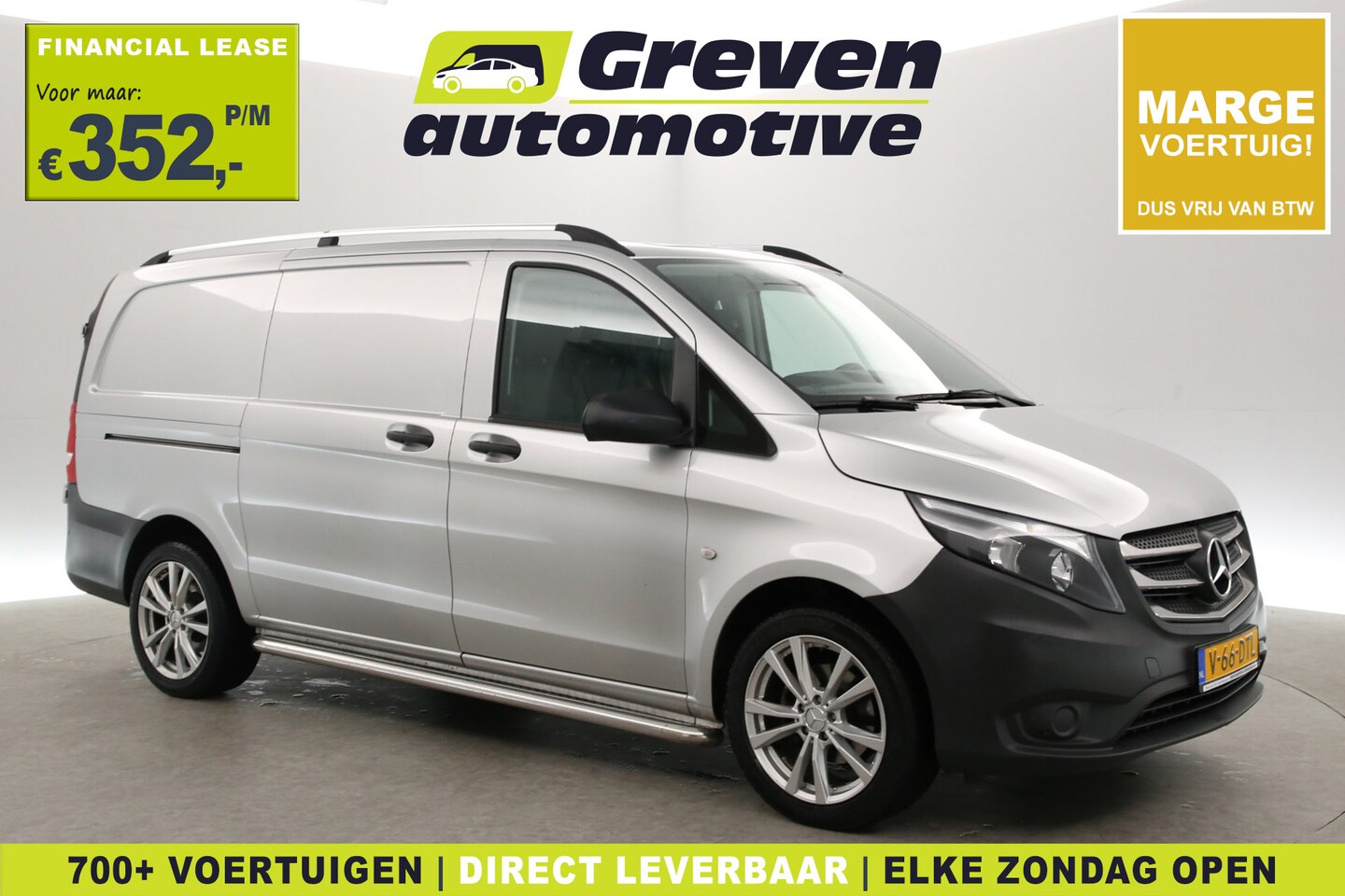 Mercedes-Benz Vito - 114 CDI Lang | Marge | Airco | Cruise | 3 Zits | Trekhaak | Stoelverw. | Leder - AutoWereld.nl