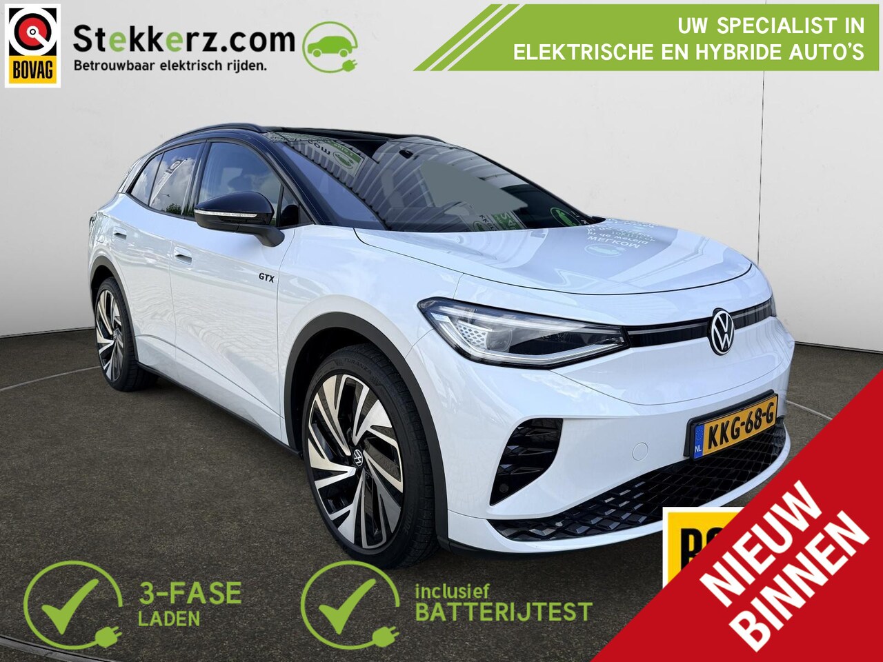 Volkswagen ID.4 - GTX 4Motion 77 kWh Panorama, Vol Opties, Slechts 20.900 km!! Incl. Fabrieksgarantie. - AutoWereld.nl