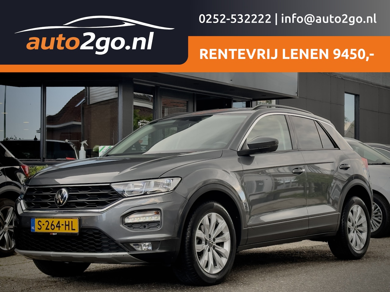 Volkswagen T-Roc - 1.5 TSI AUT7 SPORT NAVI AIRCO APPLE-CARTPLAY LED LMV PDC - AutoWereld.nl