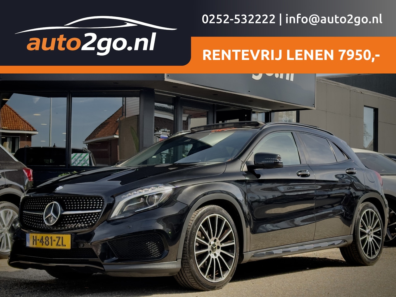 Mercedes-Benz GLA-Klasse - 220D 4MATIC AUT7 AMG-PRESTIGE PANODAK LEDER NAVI AIRCO LED 18 INCH-LMV PDC - AutoWereld.nl