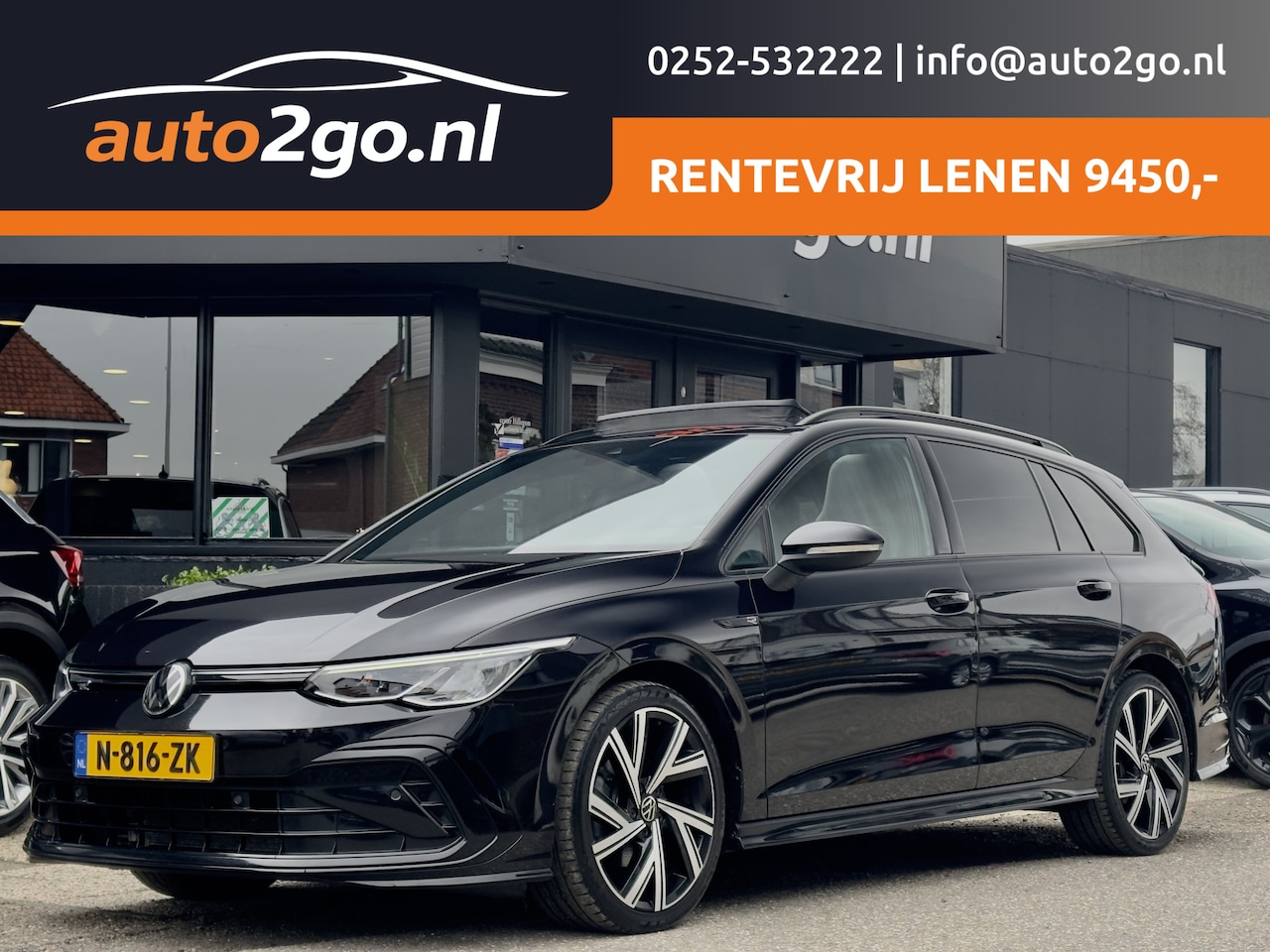 Volkswagen Golf Variant - 1.5 eTSI AUT7 3X R-LINE PANODAK LEDER NAVI DIGI-DASH APPLE-CARPLAY LED LMV PDC - AutoWereld.nl