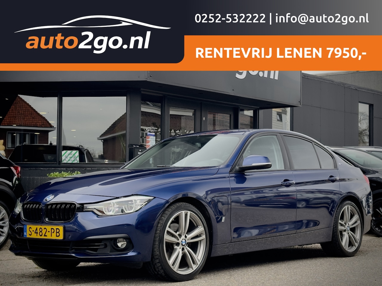 BMW 3-serie - 330e AUT8 M-SPORT HIGH EXECUTIVE LEDER NAVI SPORT-INT AIRCO LED LMV PDC - AutoWereld.nl