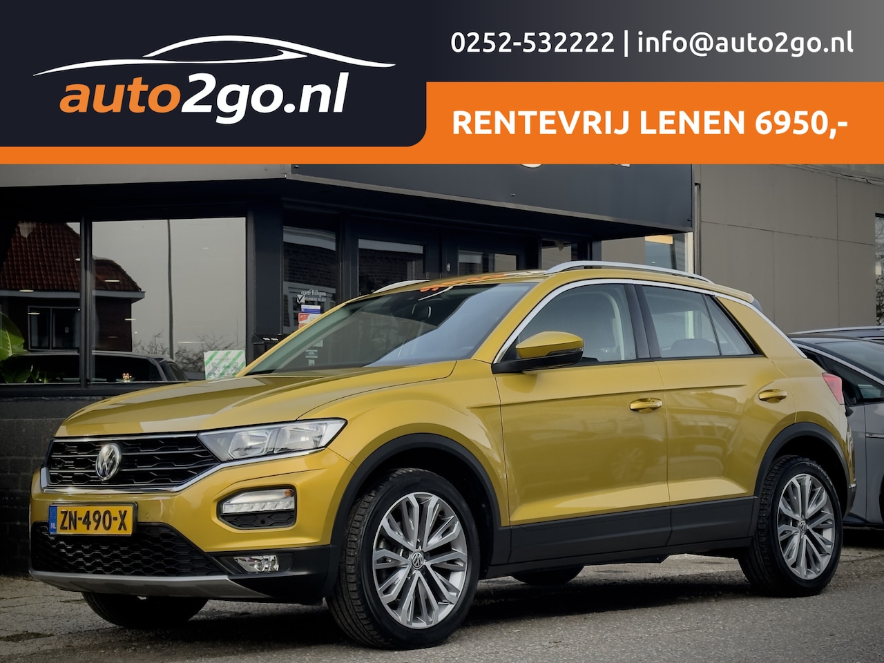 Volkswagen T-Roc - 1.0 TSI STYLE NAVI AIRCO APPLE-CARPLAY LED LMV PDC - AutoWereld.nl