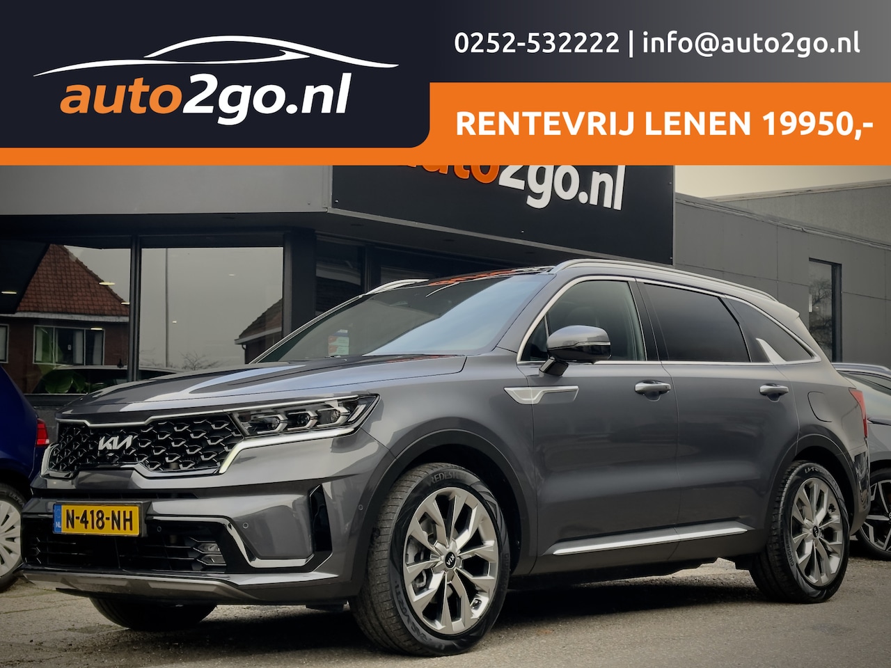 Kia Sorento - 1.6 T-GDI Hybrid 7PERS AUT6 EXECUTIVE PANODAK DESIGNO-LEDER NAVI CAMERA DIG-DASH APPLE-CAR - AutoWereld.nl