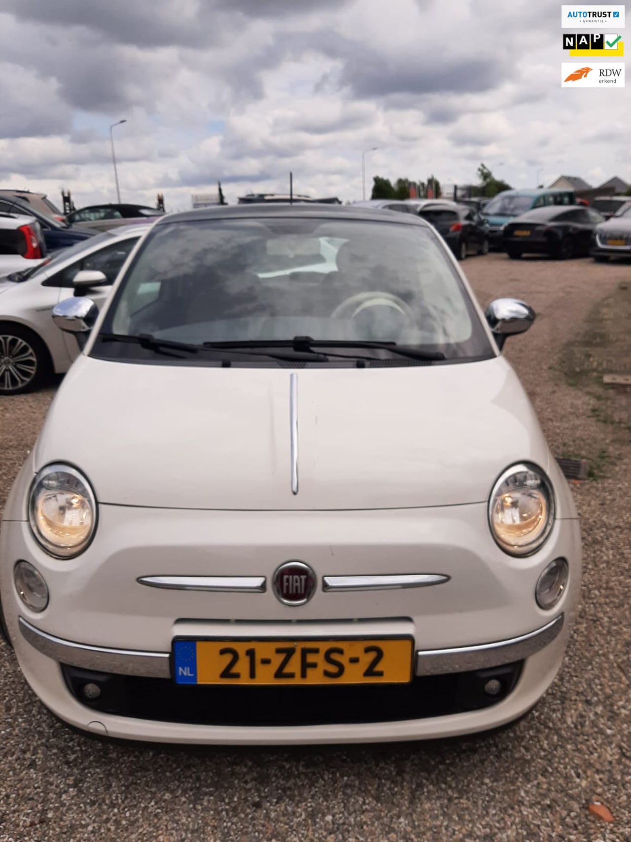 Fiat 500 - 0.9 TwinAir Lounge Automaat Airco Leer Pano Nette Auto - AutoWereld.nl