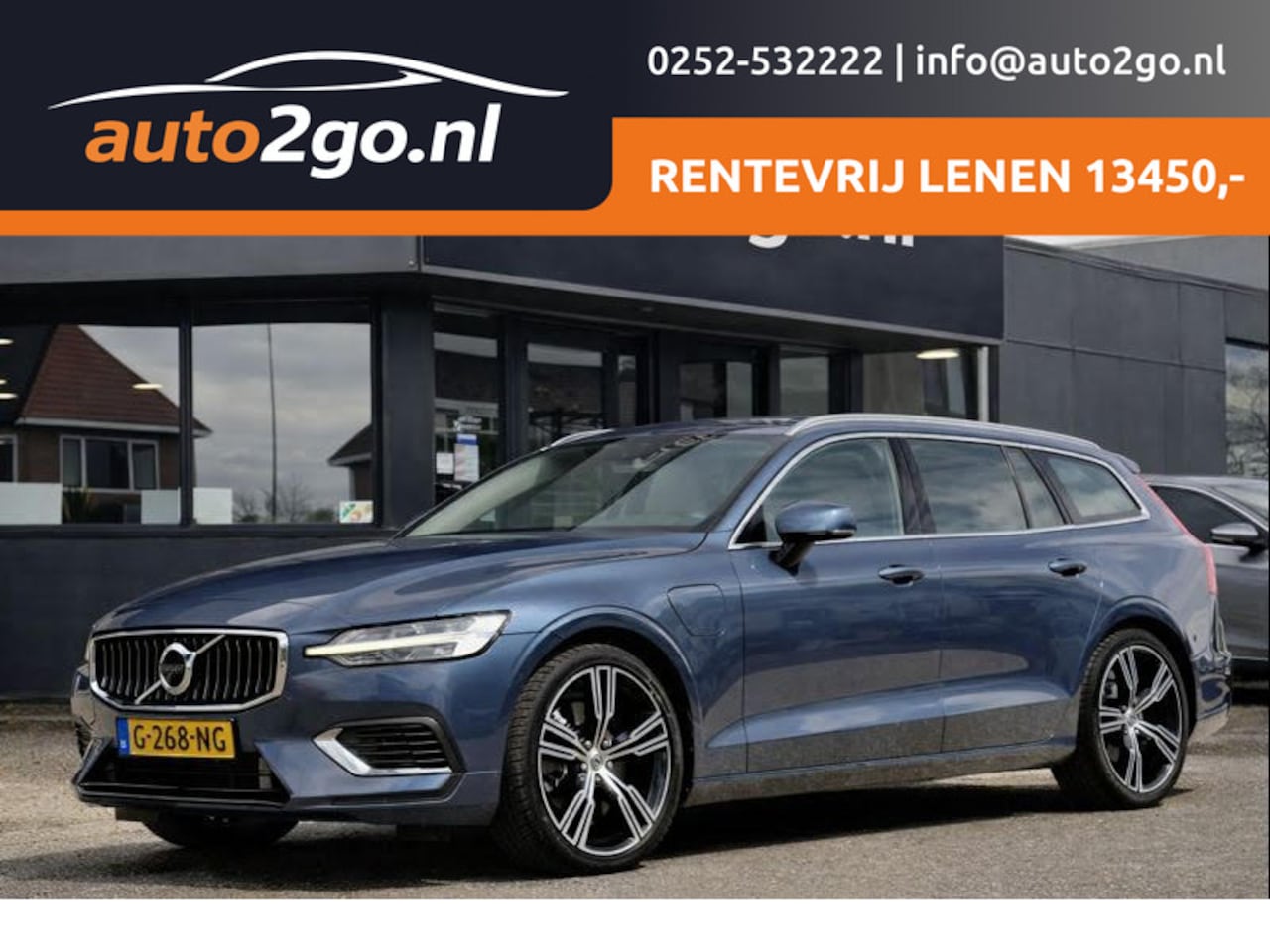 Volvo V60 - 2.0 T8 AUT8 TWIN ENGINE AWD INSCRIPTION 304PK. PANODAK LEDER NAVI CAMERA DIGI-DASH APPLE-C - AutoWereld.nl