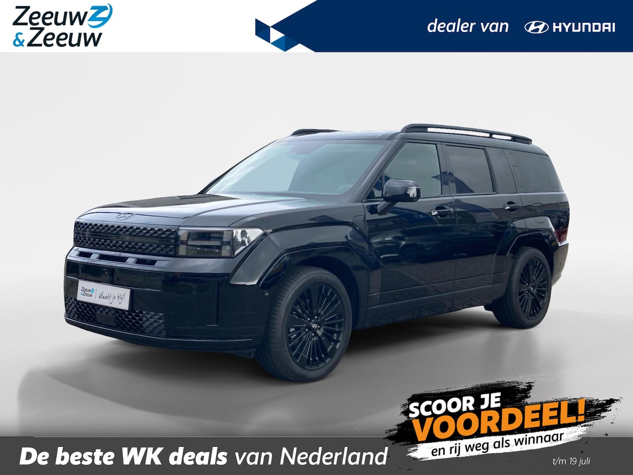 Hyundai Santa Fe - 1.6 T-GDI PHEV Black Line 4WD 7p. | Leder | Full options! | Navi | Stoel- stuurverwarming - AutoWereld.nl