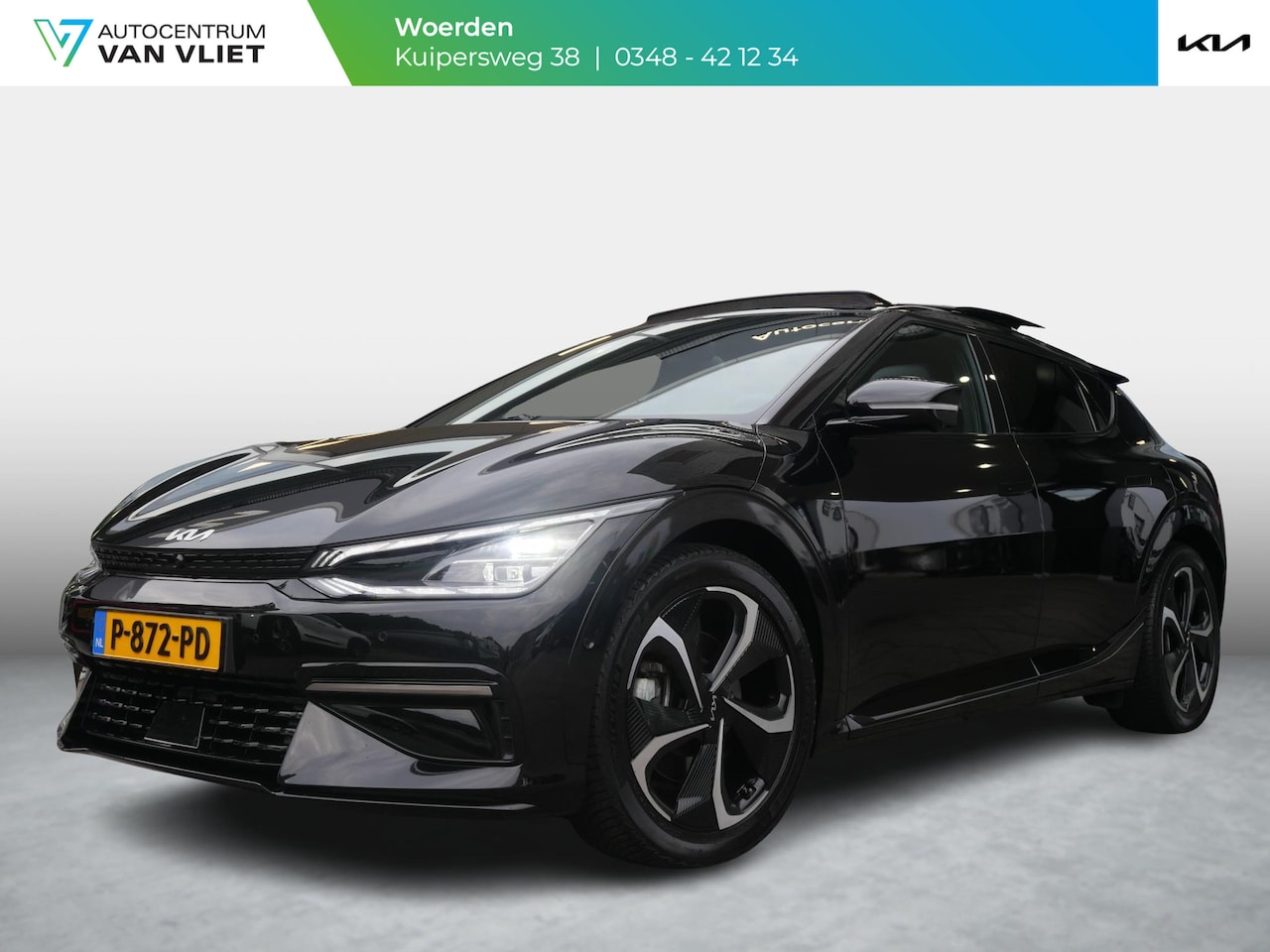 Kia EV6 - GT-Line AWD 77.4 kWh | 325PK | SOH 97,1 | Stoelverwarming-ventilatie | Schuif-kanteldak | - AutoWereld.nl