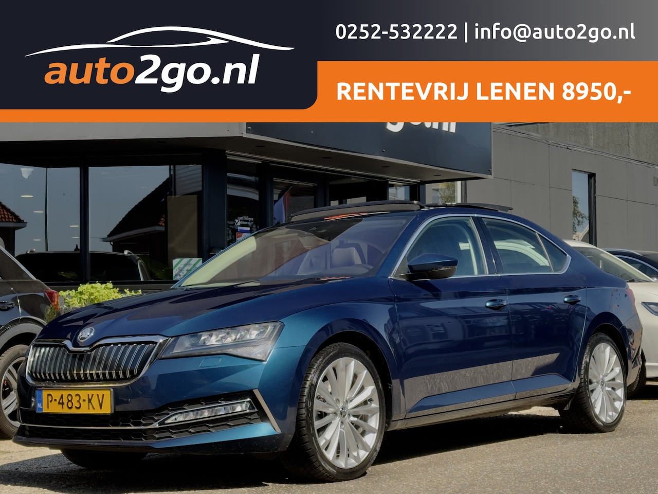 Skoda Superb - 1.4 TSI iV AUT6 EDITION PLUS PANODAK NAVI CAMERA DIGI-DASH APPLE-CARPLAY LED LMV PDC - AutoWereld.nl