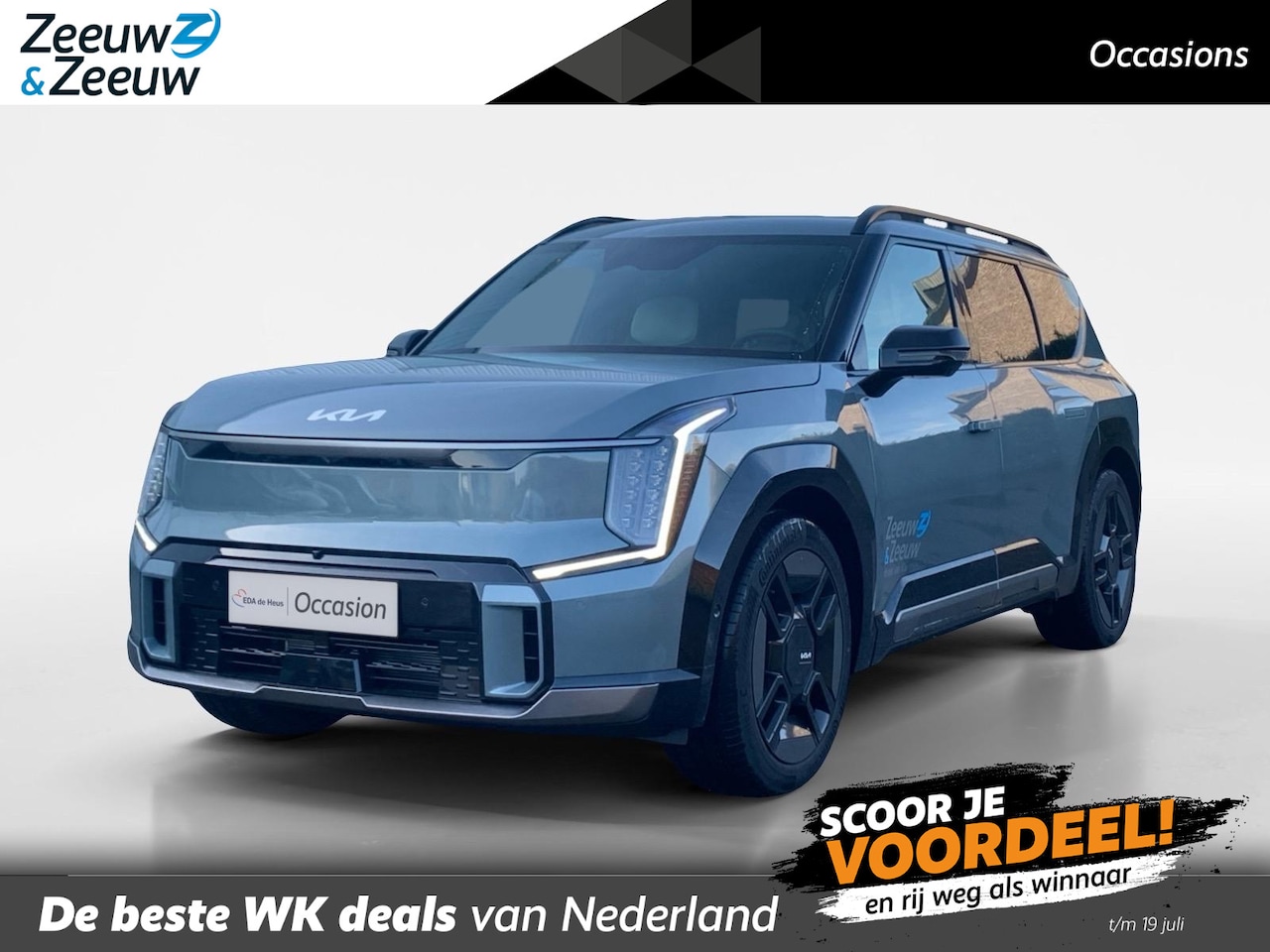 Kia EV9 - GT-Line AWD 99.8 kWh | Demo | Stoelverwarming + ventilatie v + a| Navigatie | Schuifdak | - AutoWereld.nl