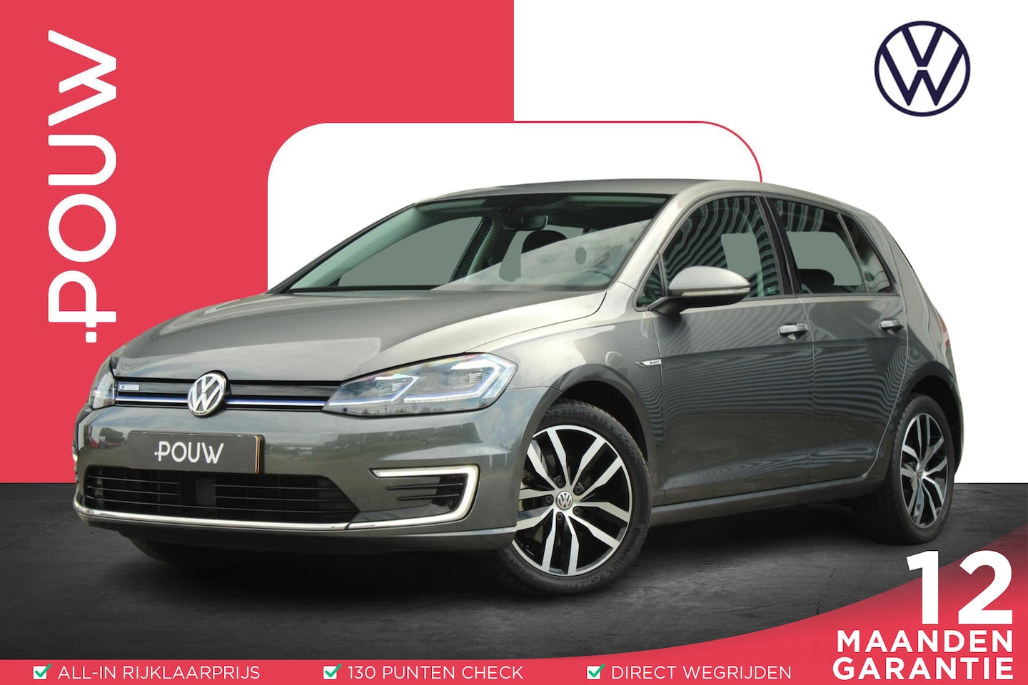 Volkswagen e-Golf - 136pk 38kW/h | SoH 94% | 17" Madrid Velgen | Cockpit Pro | Apple CarPlay & Android Auto - AutoWereld.nl