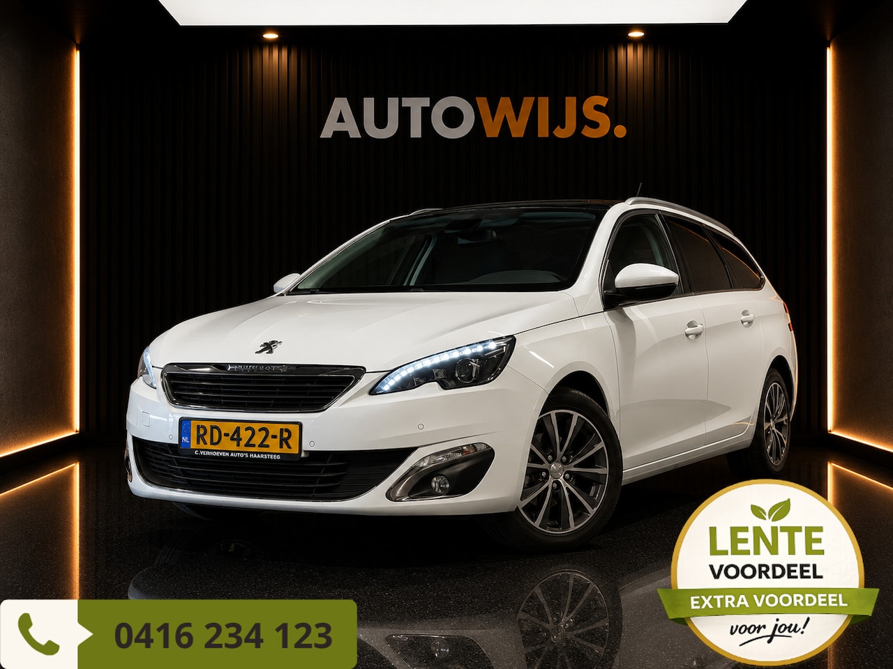 Peugeot 308 SW - 1.2 PureTech Allure|PANO|LED|NL AUTO|CAMERA|NAVI|D-RIEM VV - AutoWereld.nl
