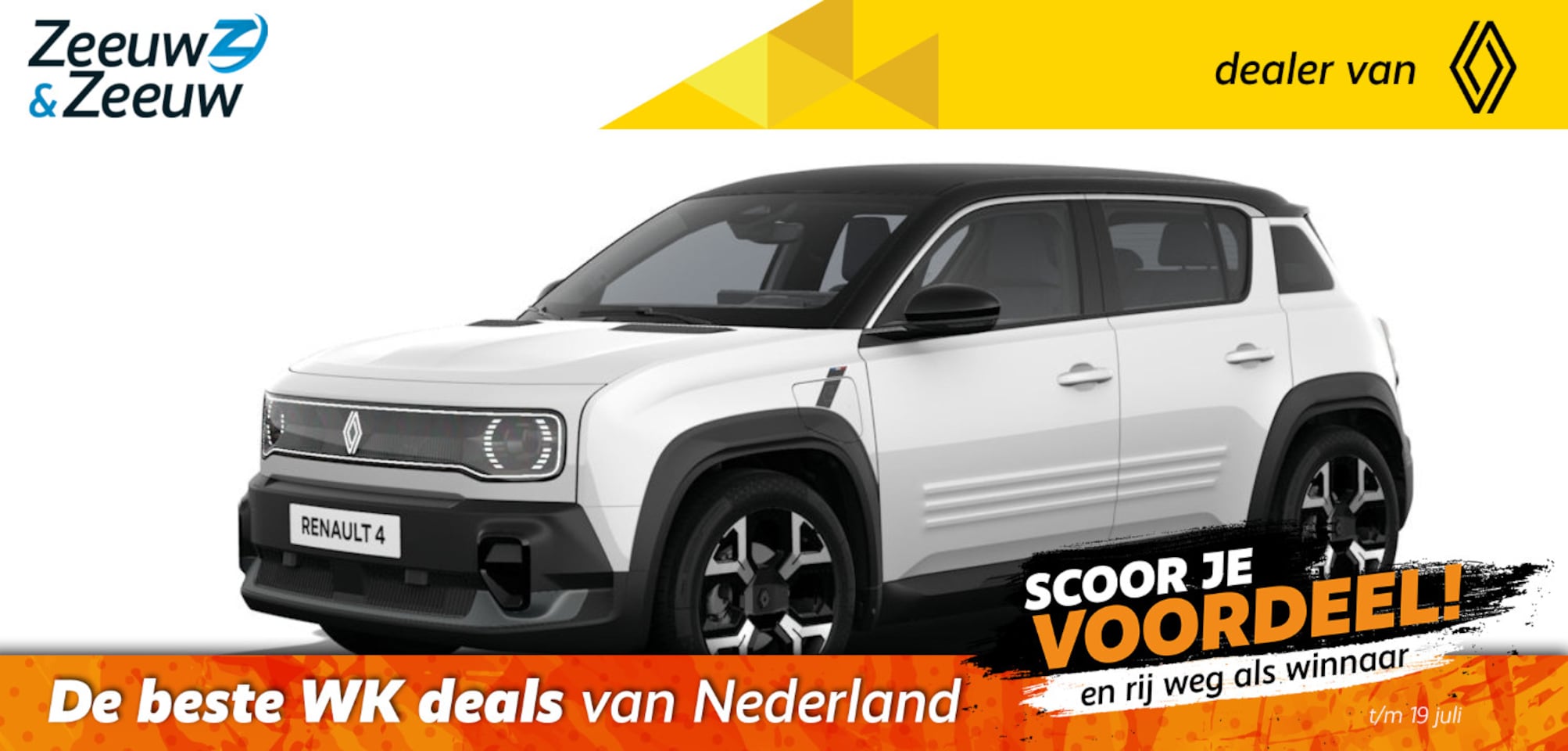 Renault 4 - comfort range techno canvas dak 52 kWh | Profiteer nu van €1.800,- Zeeuw & Zeeuw voorraadk - AutoWereld.nl