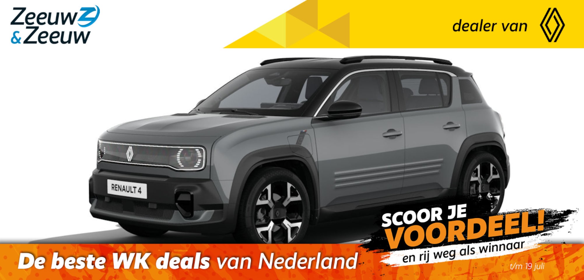 Renault 4 - Techno comfort range | Profiteer nu van €4.500,- Zeeuw & Zeeuw voorraadkorting | NU met GR - AutoWereld.nl