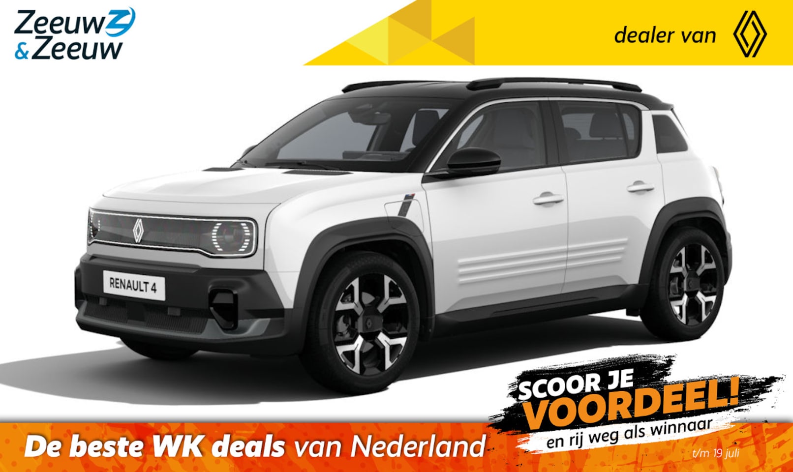 Renault 4 - Techno comfort range | NU met €4.500,- Zeeuw & Zeeuw voorraadkorting en GRATIS 5 jaar fabr - AutoWereld.nl
