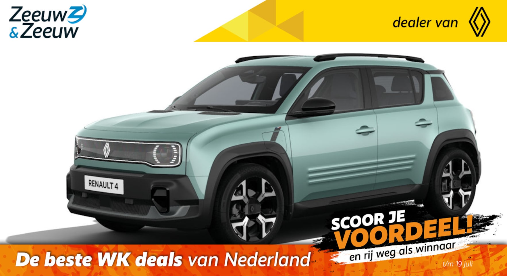 Renault 4 - Techno comfort range | Profiteer nu van €4.500,- Zeeuw & Zeeuw voorraadkorting | NU met GR - AutoWereld.nl