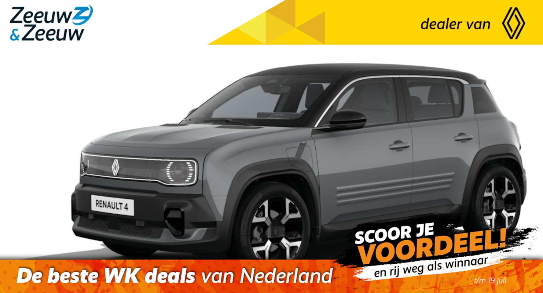 Renault 4 - comfort range techno canvas dak 52 kWh | Profiteer nu van €1.800,- Zeeuw & Zeeuw voorraadk - AutoWereld.nl