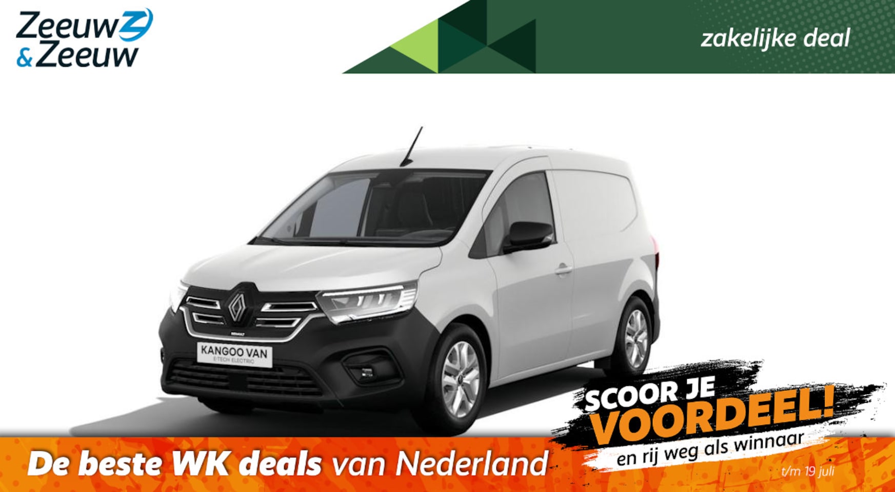 Renault Kangoo E-Tech - Advance L1 22kWh | Nu leverbaar met maar 12% Zeeuw & Zeeuw actiekorting | - AutoWereld.nl