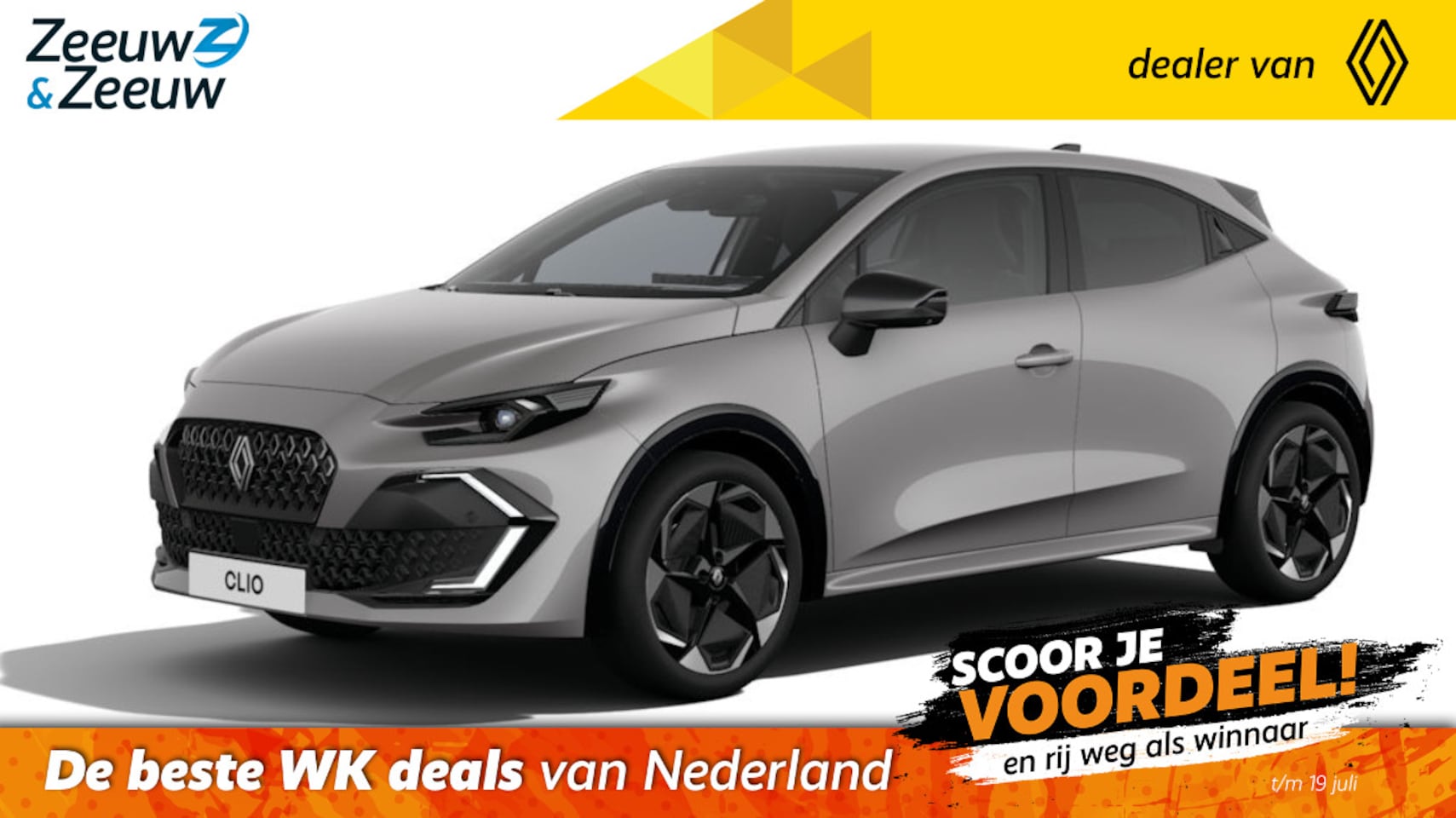 Renault Clio - (Zeeuw & Zeeuw Private Lease Actie v.a. € 450,-) Hybrid 160 techno | Wij maken graag een P - AutoWereld.nl