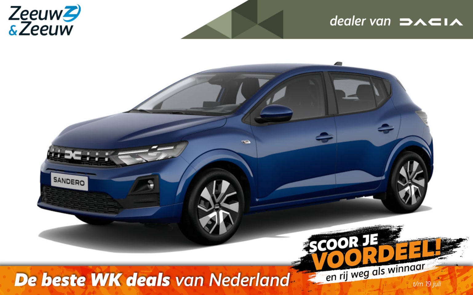 Dacia Sandero - (Zeeuw & Zeeuw Private Lease Actie v.a. € 381,-) Eco-G 120 expression | Wij maken graag ee - AutoWereld.nl