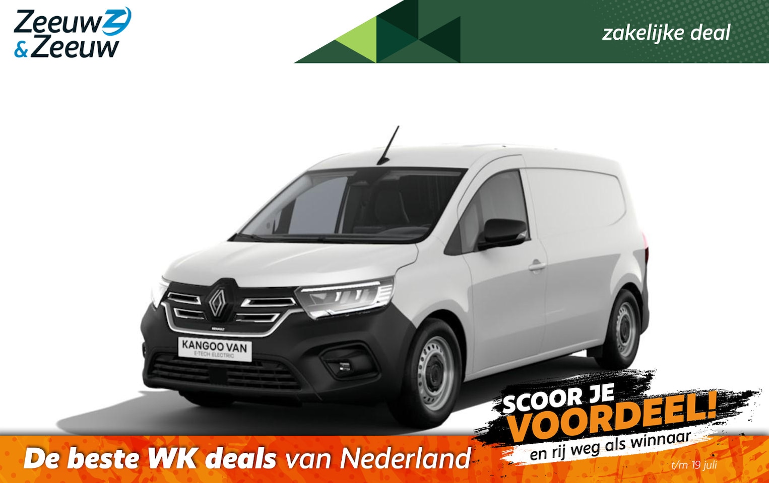 Renault Kangoo E-Tech - Advance L2 44 kWh | Nu leverbaar met 12% Zeeuw & Zeeuw aktie korting ! | - AutoWereld.nl
