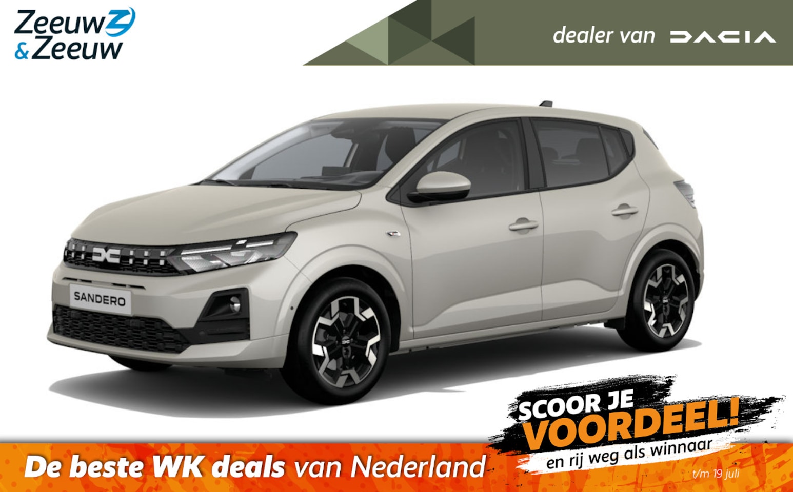 Dacia Sandero - (Zeeuw & Zeeuw Private Lease Actie v.a. € 395,-) Eco-G 120 journey | Wij maken graag een P - AutoWereld.nl