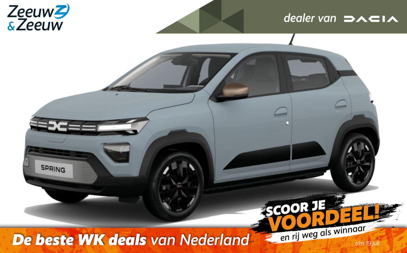 Dacia Spring - (Zeeuw & Zeeuw Private Lease Actie v.a. € 321,-) Extreme 100 | Wij maken graag een Private - AutoWereld.nl