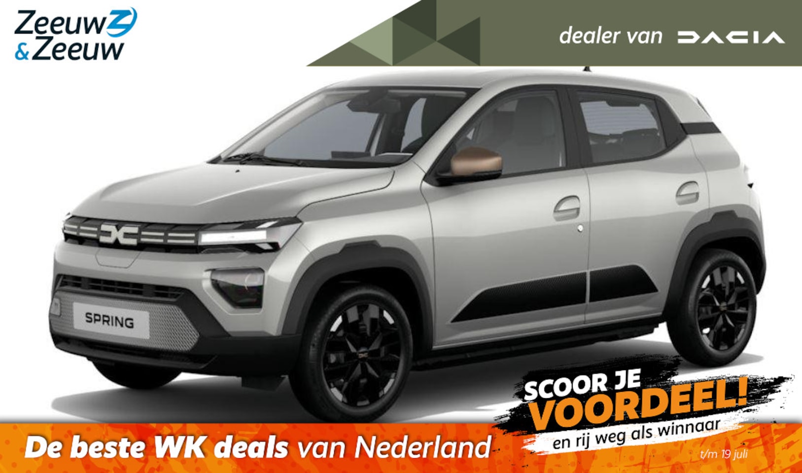 Dacia Spring - (Zeeuw & Zeeuw Private Lease Actie v.a. € 321,-) Extreme 100 | Wij maken graag een Private - AutoWereld.nl
