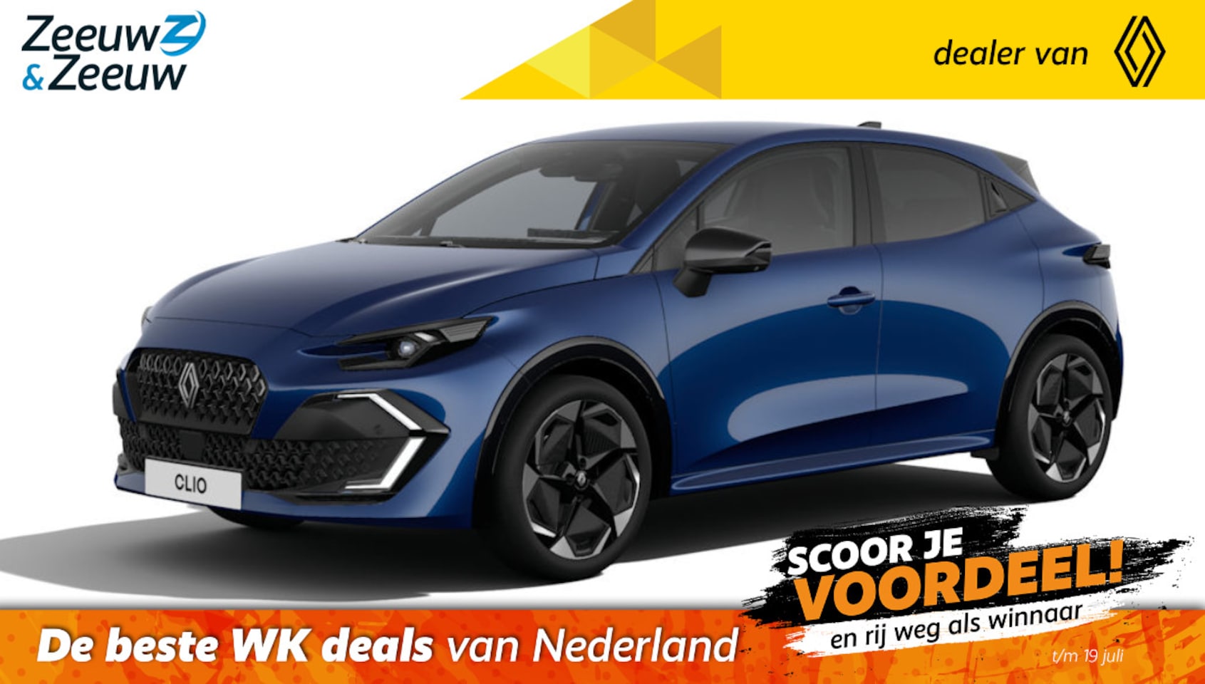 Renault Clio - (Zeeuw & Zeeuw Private Lease Actie v.a. € 450,-) Hybrid 160 techno | Wij maken graag een P - AutoWereld.nl