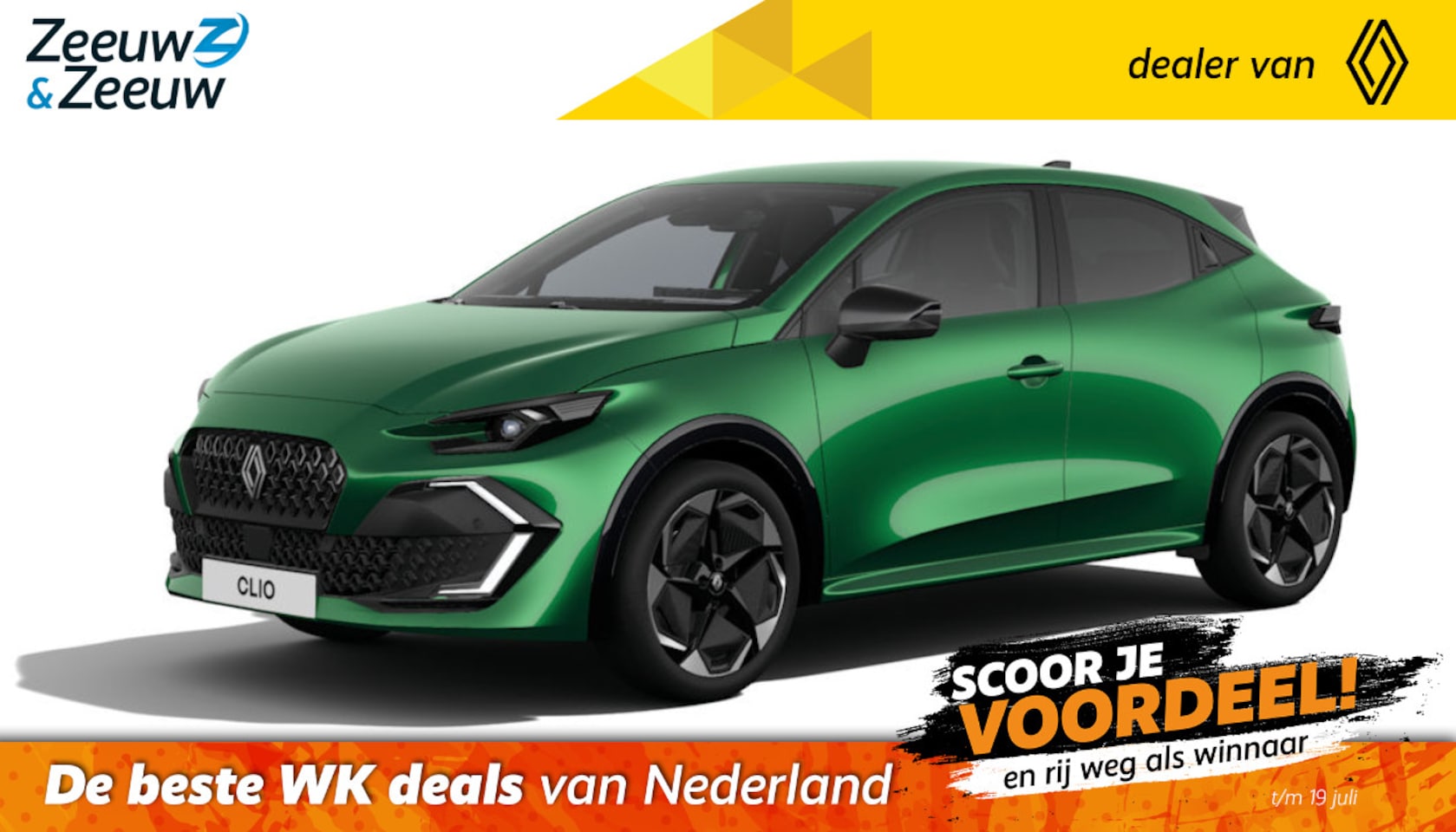 Renault Clio - (Zeeuw & Zeeuw Private Lease Actie v.a. € 450,-) Hybrid 160 techno | Wij maken graag een P - AutoWereld.nl