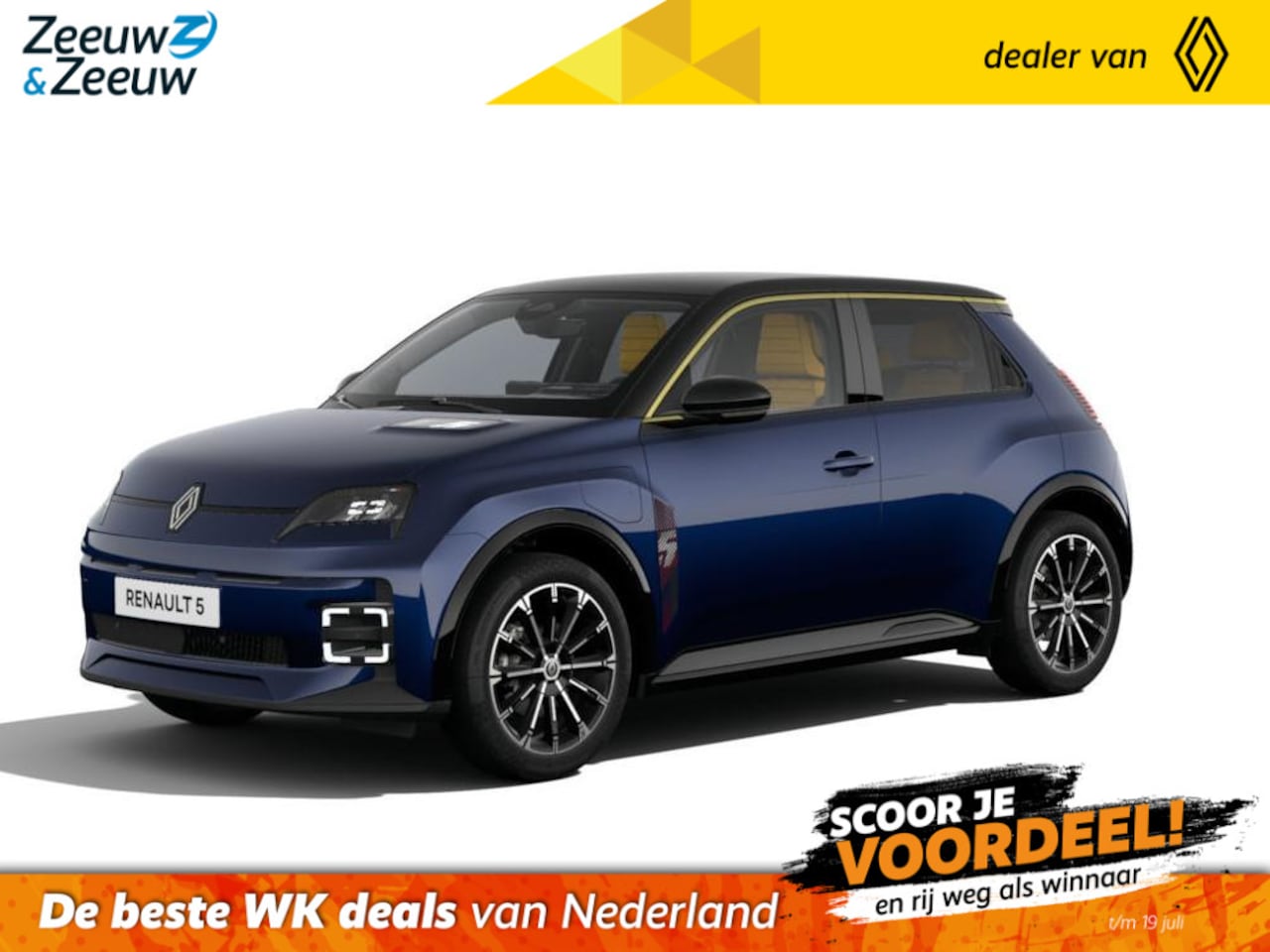 Renault 5 - (Zeeuw & Zeeuw Private Lease Actie v.a. € 515,-) Iconiq Cinq 150 pk Comfort range | Wij ma - AutoWereld.nl