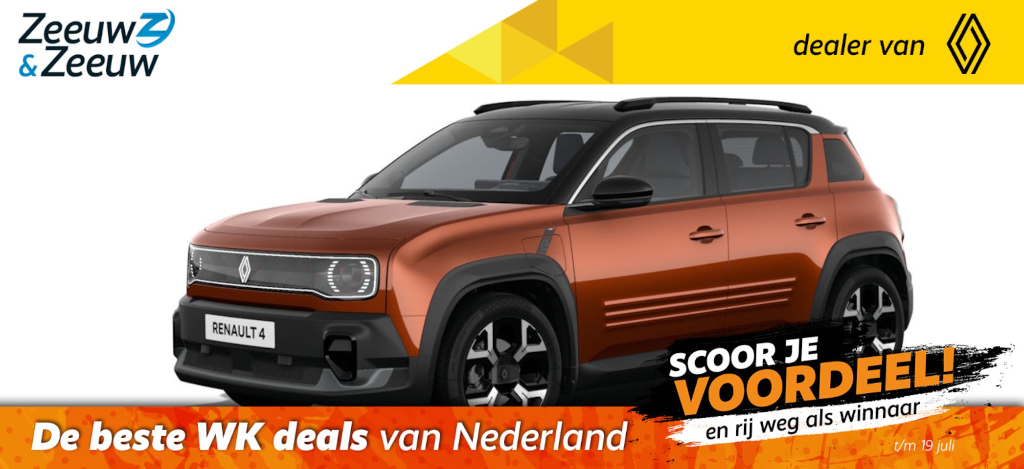Renault 4 - Techno comfort range | Profiteer nu van €1.800,- Zeeuw & Zeeuw voorraadkorting | NU met GR - AutoWereld.nl
