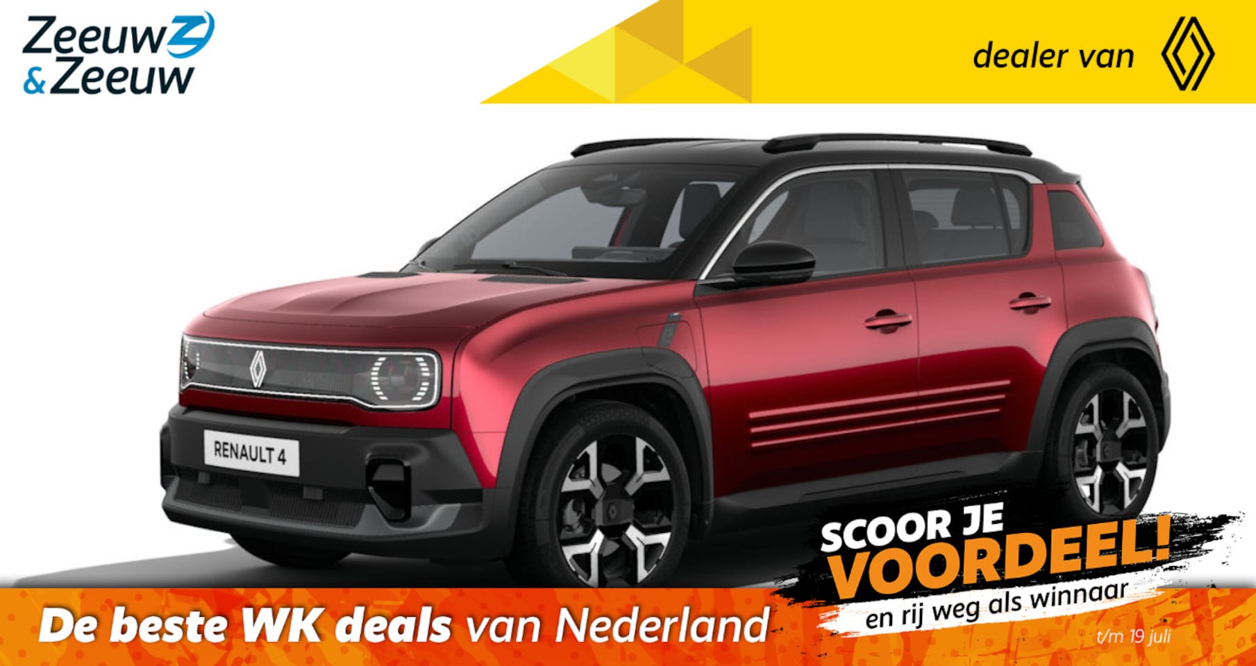 Renault 4 - Techno comfort range | Profiteer nu van €1.800,- Zeeuw & Zeeuw voorraadkorting | NU met GR - AutoWereld.nl
