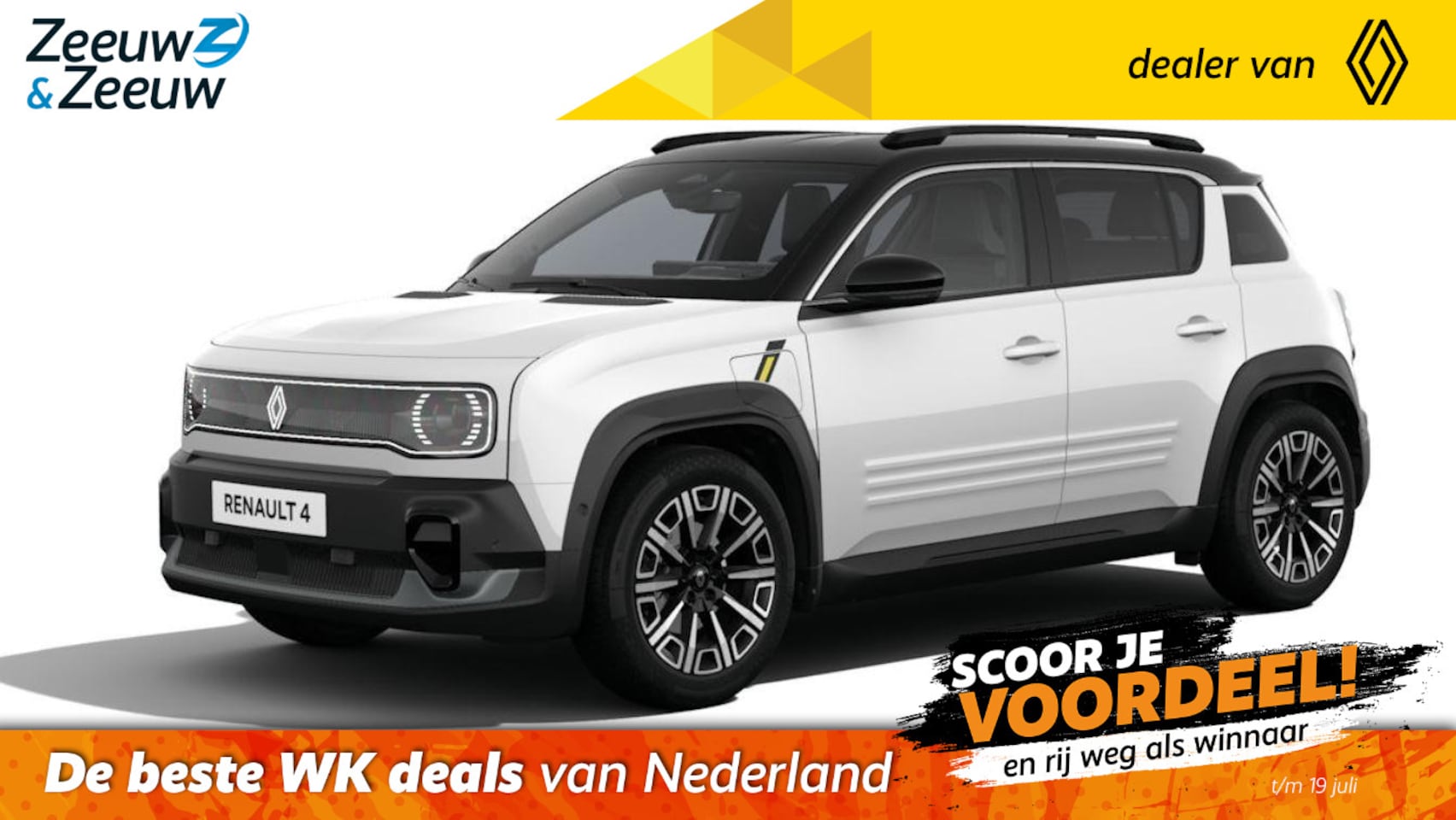 Renault 4 - Iconic Comfort Range | Profiteer nu van €1.800,- Zeeuw & Zeeuw voorraadkorting | NU met GR - AutoWereld.nl