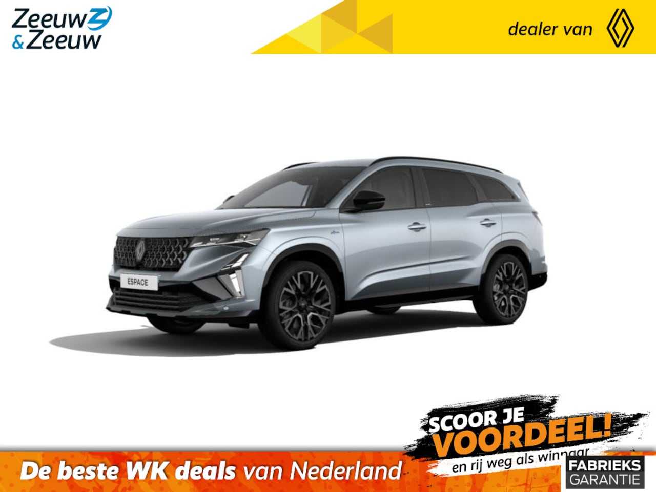 Renault Espace - E-Tech full hybrid 200 esprit Alpine 5p. Nieuw model | Nu met € 3000,- Zeeuw & Zeeuw voorr - AutoWereld.nl